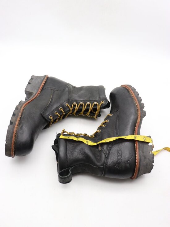 Rocky 6544 GTX Logger Boots Men 10 W Steel Toe Black Leather Gore-Tex Waterproof main image 4